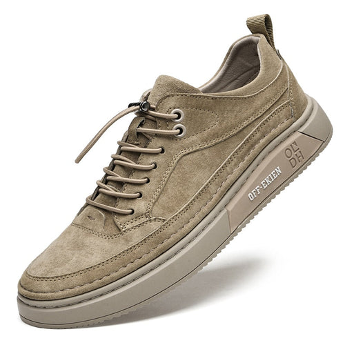 Men’s Premium Leather Sneakers – Off-Ekien